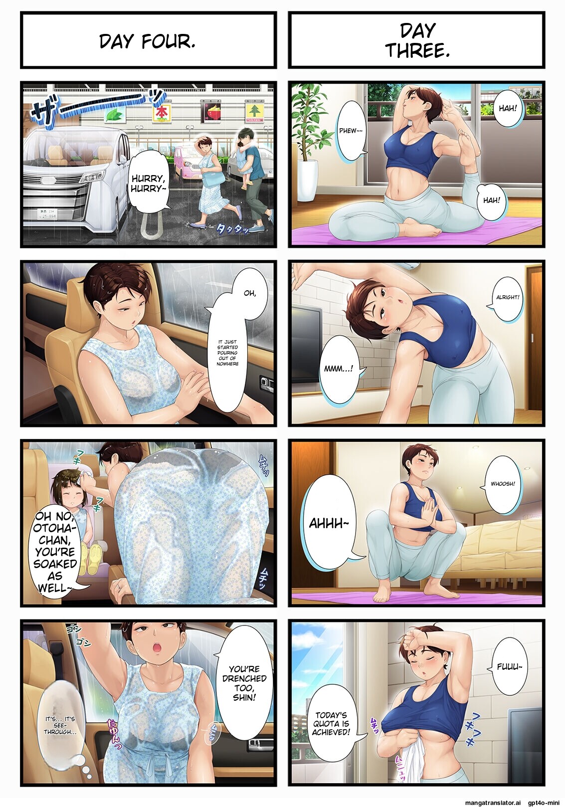 Hentai Manga Comic-Eight Days With My Wife's Mother-Read-4